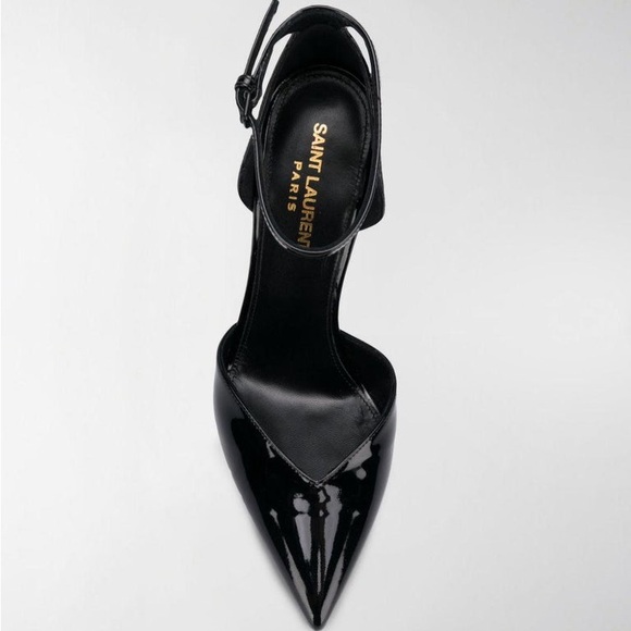 Zizi Black Patent Leather Ankle Strap Pump - Picture 3 of 11